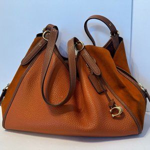 Coach Burnt Orange Suede Purse